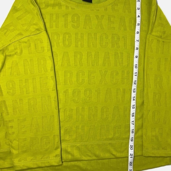 ARMANI EXCHANGE OVERSIZED CROPPED LONG SLEEVE TOP size Large - Picture 5 of 6